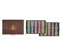 Mungyo MPHM-100W - Gallery Artists' Handmade Soft Pastels, set de 100 pastels roulés à la main de qualité artistique, dans un coffret en bois, consistance douce