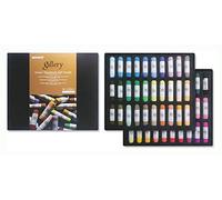 Mungyo MPHM-60P - Gallery Artists' Handmade Soft Pastels Portrait Shades, lot de 60 pastels roulés à la main de qualité artistique, consistance douce, Multicolore (nuances pastel)