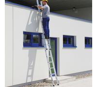 MUNK Échelle pliante en aluminium, 2 parties, avec traverse standard 2x10 échelons