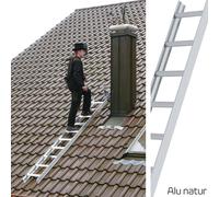 MUNK Günzburger Échelle de toit en aluminium Alu naturel 15 marches 4,20m