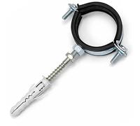 Munsen H00D Lot de 10 colliers de serrage anti-vibrations avec revêtement en caoutchouc EPDM 59 mm-63 mm