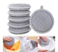 MUNSKT 6 PCS Chiffons pour Fils d'argent,lavettes Multi-usages en Fil de Fer, sur Vaisselle Humide et sèche, réutilisables, Nettoyage de casseroles