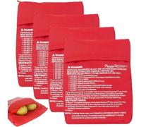 MUNTE 4 Pièces Terre Micro Ondes Cuit Pomm, 28×13 cm Sac de Cuisson Micro-Ondes, Poche Cuisson Pomme de Terre en Polyester, pour Réchauffer Pommes de Terres, Maïs et Patates Douces