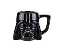 MUNTRADE Tasse Darth Vader en Céramique 385 ml | Tasse 3D Noire avec Design de Vilain Galactique | Mug Original pour Café, Lait, Thé ou Chocolat | Cadeau pour Fans et Collectionneurs