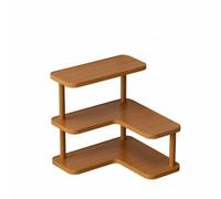 Mupingfenglan Étagère d'angle Étagère Étagère de Bureau Étagère de Comptoir Étagère à Trois Tablettes en Bambou pour Organiser Contenants et Tasses Montants, Thé, Style to 1