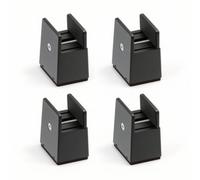 Mupingfenglan Rehausseur de Meubles Rehausseur Surélévateur Cale Rehausseur de Pieds et Chaises Pince à Vis Réglable Protection Sol Antirayures +10 Cm pour Assise, Hauteur 50 Mm, Noir