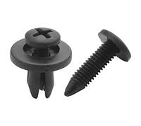 muqeu 50pcs 6mm en Plastique Push Type Rivet Pare-Chocs goupille Clips