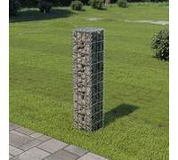 vidaXL Mur à gabion avec couvercles Acier galvanisé