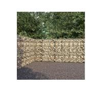 Mur à gabion avec couvercles Acier galvanisé 600x30x200 cm