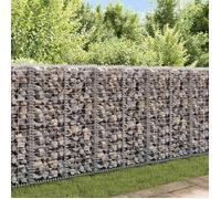 Mur à gabion - vidaxl - 20x20x100 cm - Acier galvanisé - Argent - Capacité de charge 1400 kg/m³ - Grille 10x5 cm