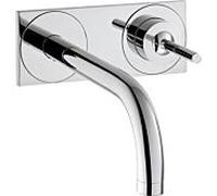 mur Axor Uno mitigeur lavabo 38115000 avec plaque, saillie 225mm, chromé