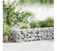 vidaXL Mur de gabion 630 x 30 x 50 cm Acier galvanisé argenté rectangulaire