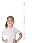 Mur de mesure de la hauteur - Carte de mesure pour 200x5,2cm | Tableau de croissance règle adhésive autocollant mural étanche amovible Transparent décoration de salle de jeux pour filles Appli