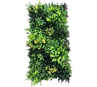 Mur De Plantes Artificielles 50 X 100 Cm - Haie Artificielle D'extérieur En Polyéthylène Plante Murale Réaliste Décoration Pour La Verdure(H)