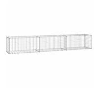 Mur en gabion avec couvercles Acier galvanisé 300 x 50 x 50 cm