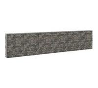 Mur Gabion Acier Galvanisé Avec Couvercles Pour Aménagement Paysager 300x30x100 Cm
