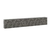 vidaXL Mur en gabion avec couvercles Acier galvanisé 300x30x50 cm