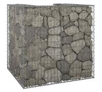 Vidaxl Mur En Gabion Pour Poubelle Acier Galvanisé 110x100x110 Cm