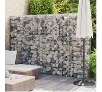 vidaXL Mur en gabion 300x30x200 cm Acier galvanisé Résistant aux intempéries Facile à assembler