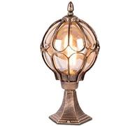 Mur extérieur Globe Lumière Éclairage Public Colonne Extérieure en Aluminium Lampadaire avec Boule De Verre De Semence Réverbères Sphériques Lanterne Villa Communauté Patio Parc Décor Luminaire