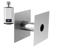 Mur Isolé Par Dé À Pour Poêle À Granulés, 2,36 Pouces | Double Installation Intérieure Pour Ventilation D'air À Tube Rond De Chauffe-eau, Tuyau De Ventilation