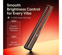 Mur lumineux LED RGBW - Effet lumière DMX - Lot de 2 - 200 W - Variation linéaire - Angle de diffusion de 2° - Prise EU