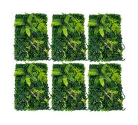 Mur Végétal Artificiel 6 Panneaux, Haie Artificielle Plante Synthétique 60x40cm, Décoration Végétale Murale Jardin Balcon Terrasse