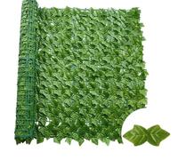 Mur Vegetal Artificiel Exterieur For La Maison, L'extérieur, Le Jardin, Balcon, Décoration, Fausse Plante, Lierre Artificiel, Haie, Feuille Verte, Clôture, Panneau D'intimité(WL-PT-QDG,50X300CM)