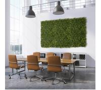 Mur Végétal Artificiel Intérieur Haie Artificielle Panneaux Muraux Toile de Fond Houttuynia cordata, 50 x 50 cm