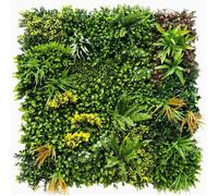 Mur végétal artificiel - SYNTHAIETIK - Jungle - 1 m x 1 m - 1820 feuilles polyéthylène - Sans entretien