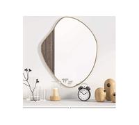 vidaXL Miroir mural de maquillage coiffeuse doré 60x50 cm