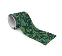 Muralo Frise autocollante - Frise murale décorative pour murs, meubles, plafonds, papiers peints, revêtements muraux, portes, motif camouflage - l 10 cm x H 300 cm