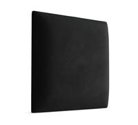 Muralo Panneau Mural en Velours Magic Velvet 40x40 cm - Coussin Mural Rembourré, Capitonné, Design 3D, Confortable, Décoration Moderne Luxe Chambre et Salon - Noir