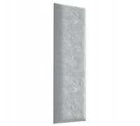 Muralo Panneau Mural en Velours Magic Velvet 60x15 cm - Coussin Mural Rembourré, Capitonné, Design 3D, Confortable, Décoration Moderne Luxe Chambre et Salon - Gris Clair