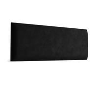 Muralo Panneau Mural en Velours Magic Velvet 90x30 cm - Coussin Mural Rembourré, Capitonné, Design 3D, Confortable, Décoration Moderne Luxe Chambre et Salon - Noir