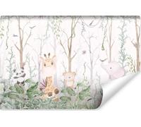 Muralo Papier peint photo autocollant pour chambre d'enfant animaux sauvages plantes Br. 104cm x Hö. 70.5cm
