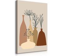 Muralo Toile pour salon PLANTES Vaisselle Abstraction Boho Br. 60cm x Hö. 90cm