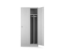 Muralo Vestiaire Métallique 2 Portes - 180x80x50 cm, Gris