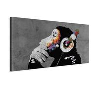 murando - Grand Tableau Animal 160x80 cm - Impression sur Toile XXL Format Tableau Panoramique Moderne Géant Décoration Horizontal Murale Chambre - Banksy g-A-0288-ak-e