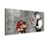 murando - Grand Tableau Hobby 170x85 cm - Impression sur Toile XXL Format Tableau Panoramique Moderne Géant Décoration Horizontal Murale Chambre - Banksy i-C-0111-ak-e