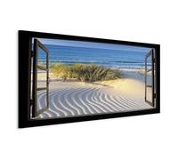 murando - Grand Tableau Paysage 160x80 cm - Impression sur Toile XXL Format Tableau Panoramique Géant Décoration Chambre - Nature Paysage Vue depuis la fenêtre illusion d'optique c-C-0397-ak-e