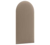 murando - Panneau Mural Rembourré Ovale Velours 60x30 cm - Coussin Mural comme tête de lit pour lit, décoration Murale pour Chambre à Coucher Salon Chambre d’Enfant - Beige