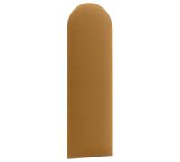 murando - Panneau Mural Rembourré Ovale Velours Jaune 80x20 cm | Coussin Mural comme Tête de Lit pour Lit, Décoration Murale pour Chambre à Coucher Salon Chambre d’Enfant