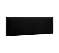 murando - Panneau Mural Rembourré Rectangle Velours 30x90 cm - Coussin Mural comme tête de lit pour lit, décoration Murale pour Chambre à Coucher Salon Chambre d’Enfant - Noir