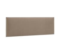 murando - Panneau Mural Rembourré Rectangle Velours Beige 20x100 cm | Coussin Mural comme Tête de Lit pour Lit, Décoration Murale pour Chambre à Coucher Salon Chambre d’Enfant