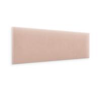murando - Panneau Mural Rembourré Rectangle Velours Premium 15x90 cm - Coussin Mural comme tête de lit pour lit, décoration Murale pour Chambre à Coucher Salon Chambre d’Enfant - Rose poudré