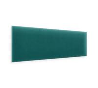 murando - Panneau Mural Rembourré Rectangle Velours Premium 20x60 cm - Coussin Mural comme tête de lit pour lit, décoration Murale pour Chambre à Coucher Salon Chambre d’Enfant - Turquoise