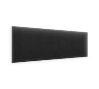 murando - Panneau Mural Rembourré Rectangle Velours Premium 30x70 cm - Coussin Mural comme tête de lit pour lit, décoration Murale pour Chambre à Coucher Salon Chambre d’Enfant - Noir