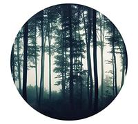 murando - Papier Peint Adhesif Mural Rond, Sticker Mural, Brume, 125x125 cm | Pose Facile sans Colle, Fabrication EU, Tapisserie Murales, Papiers Peints Panoramique, Poster Mural, Décoration Moderne