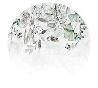 murando - Papier Peint Adhesif Mural Rond, Sticker Mural, Fleurs, 125x125 | Pose Facile sans Colle, Fabrication EU, Tapisserie Murales, Papiers Peints Panoramique, Poster Mural, Décoration Moderne